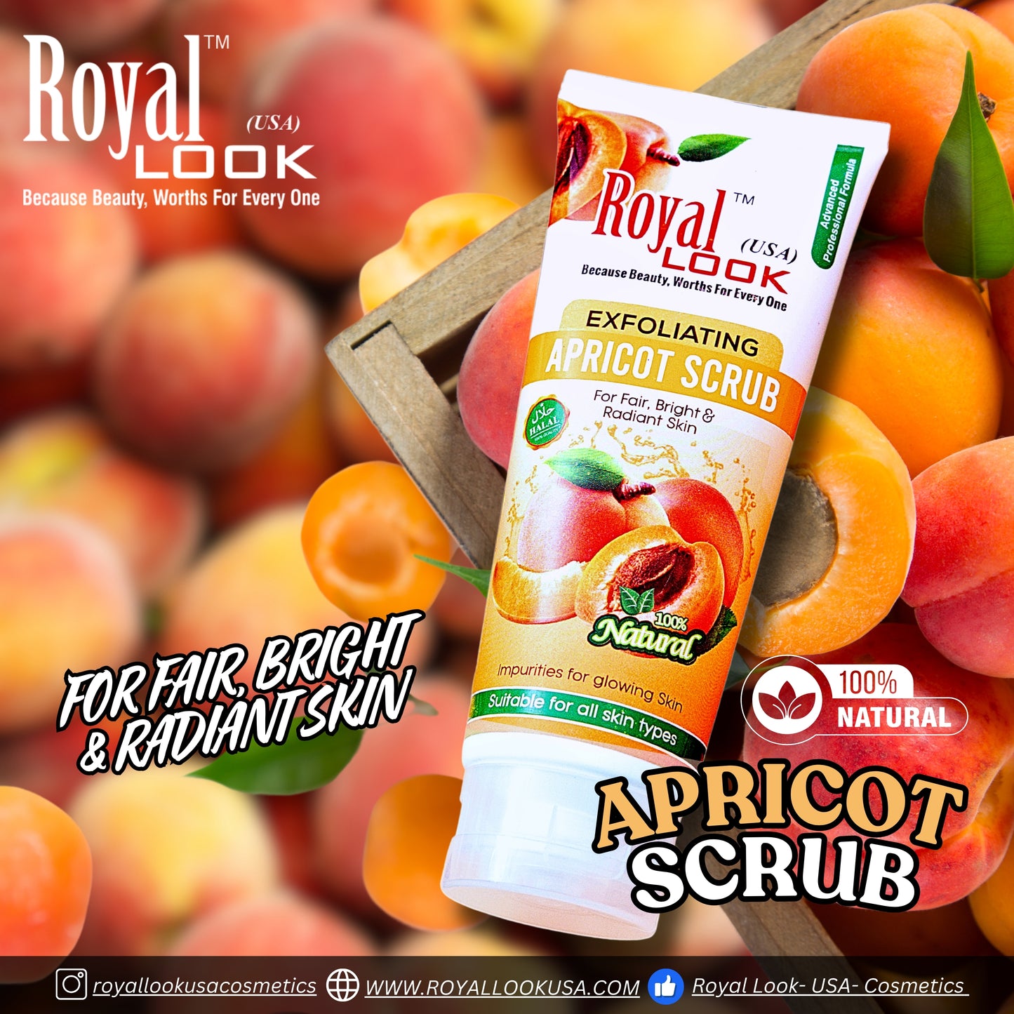 Royal Look Exfoliating Apricot Scrub