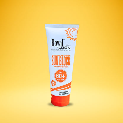 Royal Look Refreshing Waterproof Sun Block | SPF 60+